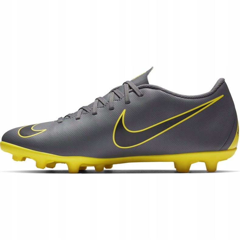 Nike Mercurial Vapor 12 Club Mg AH7378 070 Fußballschuhe grau, gelb grau 1