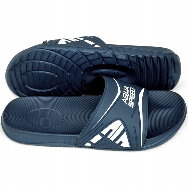 Aqua-Speed ​​​​Dakota Herren Badeslipper, Fb. 10 marineblau 2