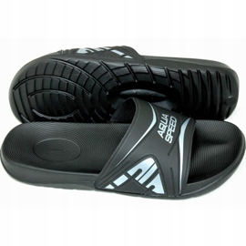 Aqua-Speed ​​​​Dakota Herren Badeslipper, col.7 schwarz 2