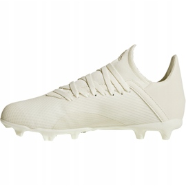 Adidas X 18.3 Fg Jr DB2417 Fußballschuhe weiß, creme beige 1