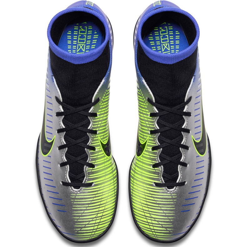 Nike Mercurial X Victory 6 Df Neymar Tf 921514 407 Fußballschuh grün, blau, grau / silber blau 1