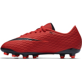 Nike Hypervenom X Phelon Iii Fg Jr 852595 616 Fußballschuhe rot 1