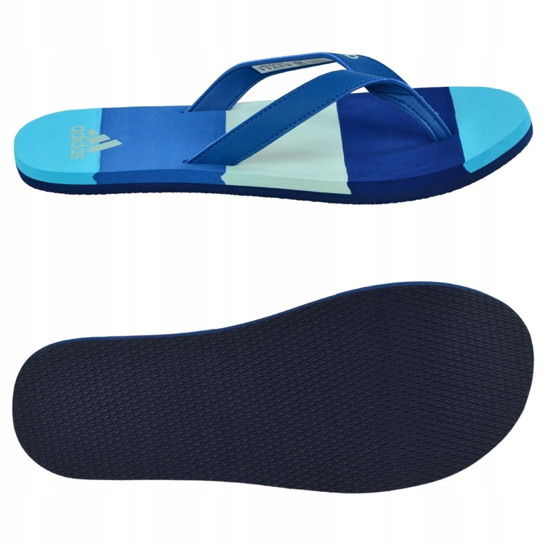 Adidas Eezay Striped BA8808 Hausschuhe marineblau blau 1