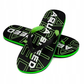 Aqua-Speed ​​​​Rhodes schwarz und grün Herren Hausschuhe Farbe 38 1