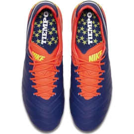 Nike Tiempo Legend Vi Fg 819177 409 Fußballschuhe navy blau 1