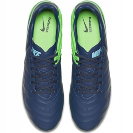 Nike Tiempo Legacy Ii Fg 819218 443 Fußballschuhe navy blau 1