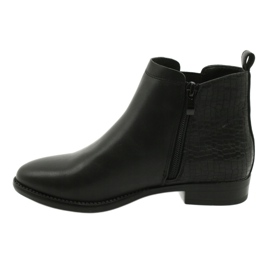 Chelsea-Boots Schwarze Stiefel Sergio Leone BT558 1