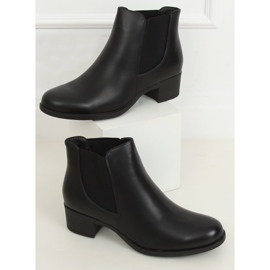 Schwarze Chelsea-Boots für Damen 8B875 Schwarz 1