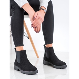 Bello Star Chelsea-Stiefel aus Wildleder schwarz 2