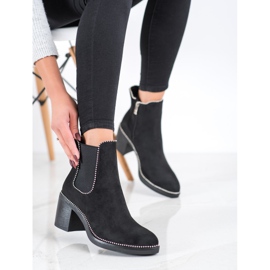 Bella Star Verzierte Chelsea-Stiefel schwarz 1