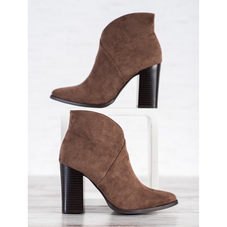 Filippo Stylische Stiefel auf einem Pfosten braun 1