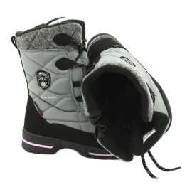 American Club Softshell-Schneestiefel mit amerikanischer SN19/20-Membran schwarz rosa grau 4