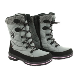American Club Softshell-Schneestiefel mit amerikanischer SN19/20-Membran schwarz rosa grau 3