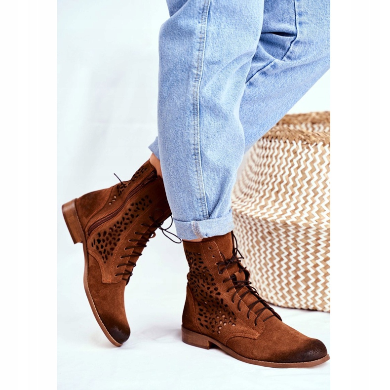 Nicole Camel Meridan-Stiefel aus Leder für Damen braun 1