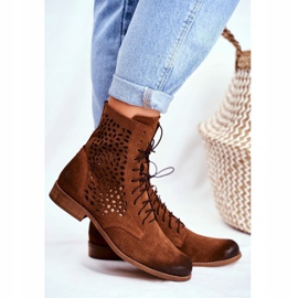 Nicole Camel Meridan-Stiefel aus Leder für Damen braun 2