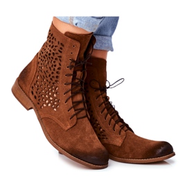 Nicole Camel Meridan-Stiefel aus Leder für Damen braun 3