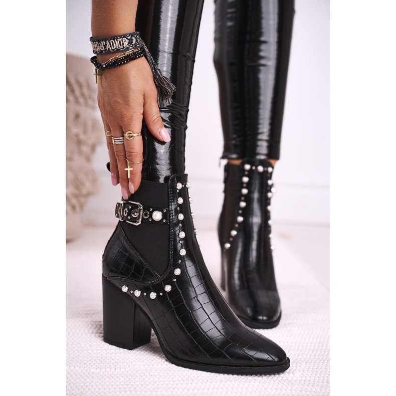 FRERY Damenstiefel mit Absatz Pearl Black Verbos schwarz 1