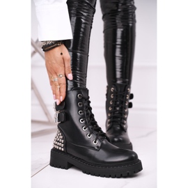 FRGIV Damenstiefel mit Strasssteinen Schwarz Feel Your Touch 1