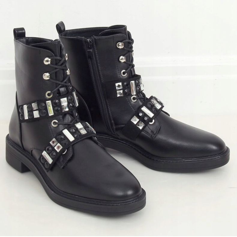 Schwarze Arbeiter mit Steinen BH307 Schwarz 1