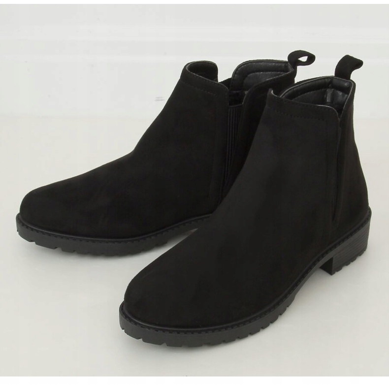 Schwarze Chelsea-Boots für Damen JB044 Schwarz 2