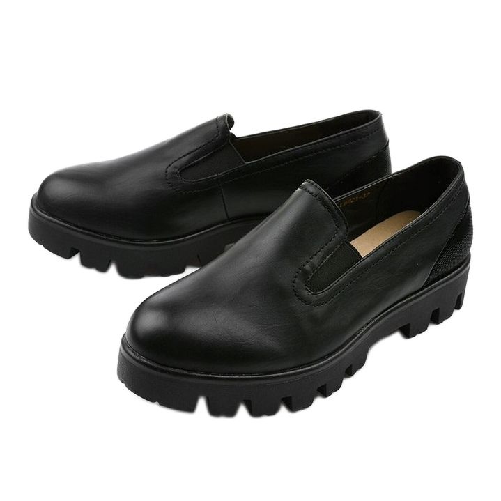 Black Crash Damen Slipper schwarz 2