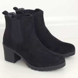 Schwarze Chelsea Boots, schwarz W355 Schwarz 1
