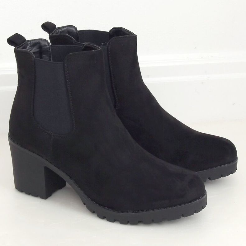 Schwarze Chelsea Boots, schwarz W355 Schwarz 1