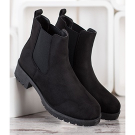 SHELOVET Schwarze Chelsea-Stiefel 1