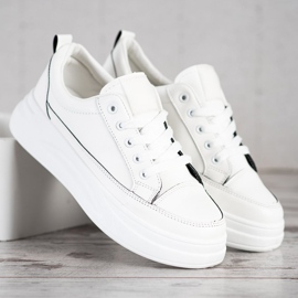 SHELOVET Sportschuhe auf der Plattform weiß 2