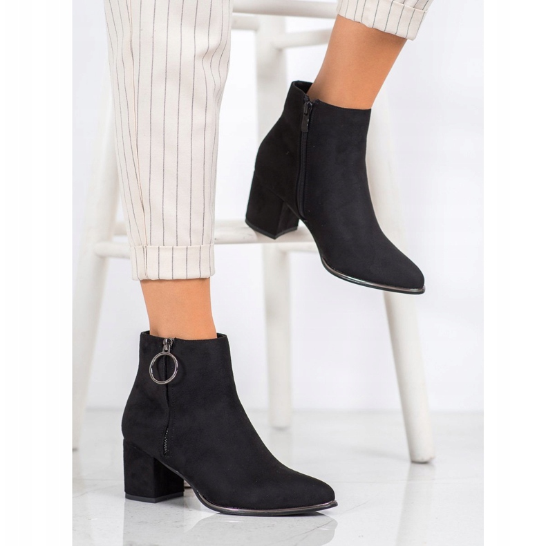 Filippo Stiefel mit Reißverschluss schwarz 1