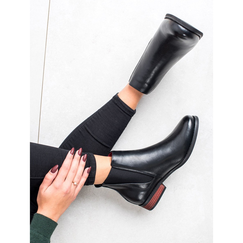 Goodin Schwarze Chelsea-Stiefel 1