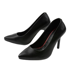 Schwarze klassische Evensplitter Heels 2