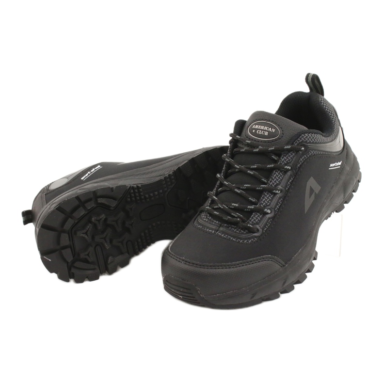American Club Amerikanische Sportschuhe wasserdichte Softshell HL04 / 20 schwarz grau 3