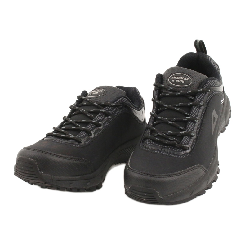 American Club Amerikanische Sportschuhe wasserdichte Softshell HL04 / 20 schwarz grau 2