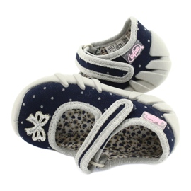 Befado Kinderschuhe 109P202 marineblau silber grau 4