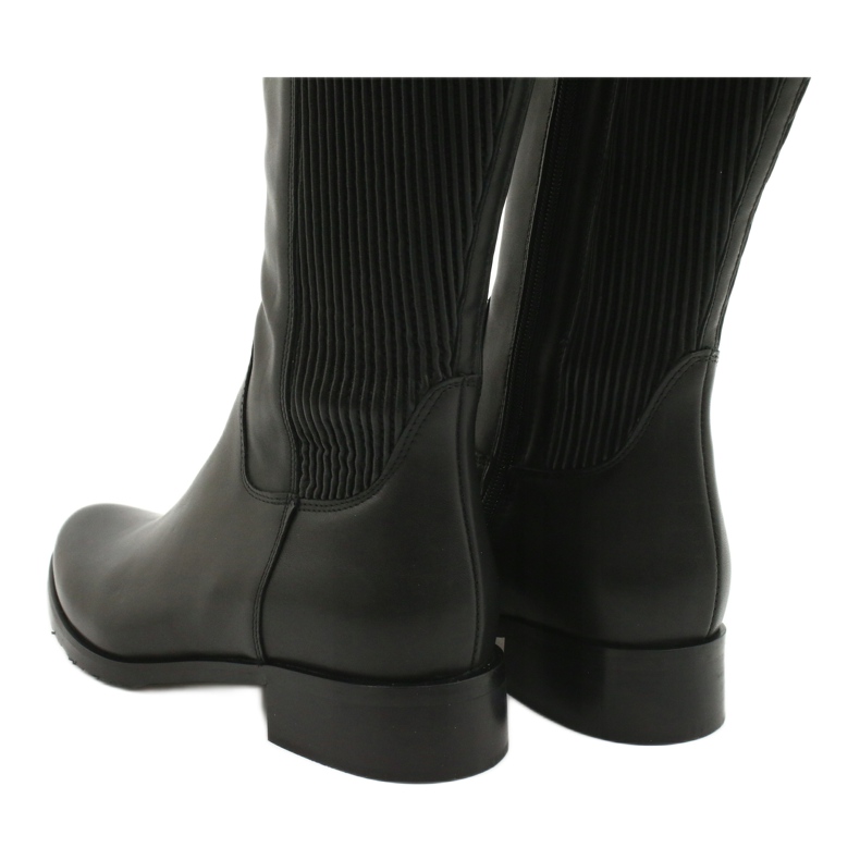 Schwarze Stiefel mit Gummiband Arka 7152 3