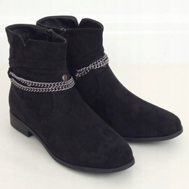 Schwarz Schwarze Damenstiefel 688-201 Schwarz 2