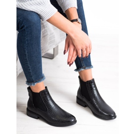 Goodin Chelsea-Boots mit Muster schwarz 2