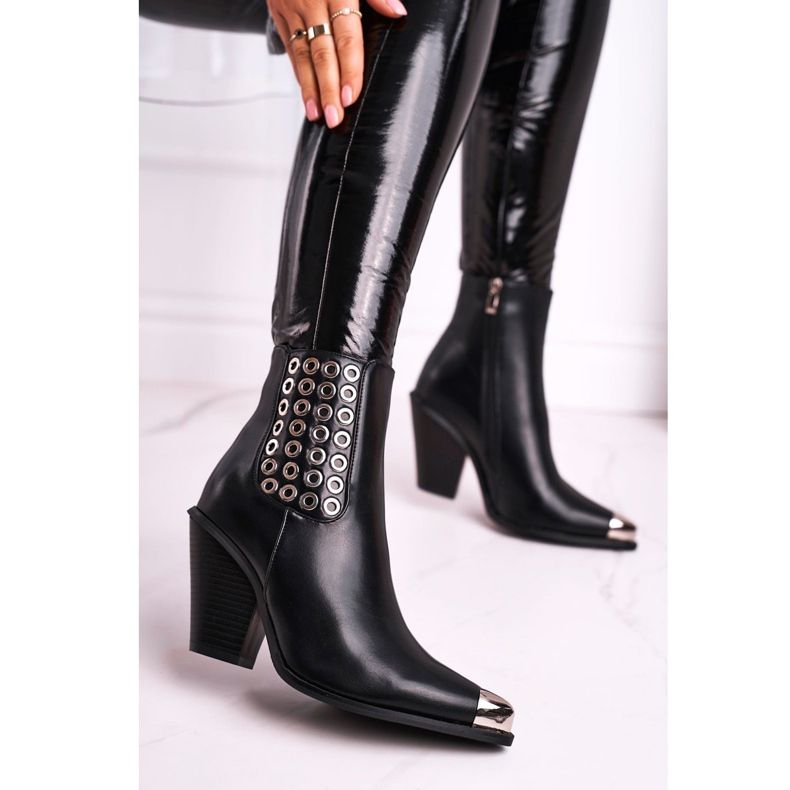 FS1 Hohe Stiefel für Damen Steel Toe Schwarz Only Time 1