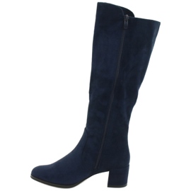 Wildleder marineblaue Stiefel Sergio leone KZ277 navy blau 1