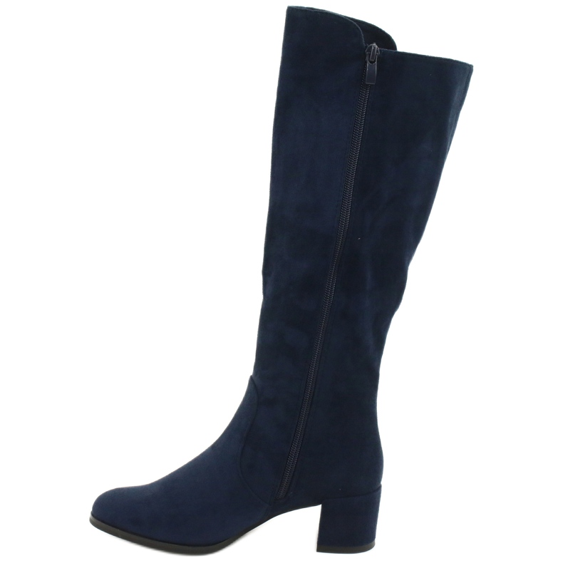 Wildleder marineblaue Stiefel Sergio leone KZ277 navy blau 1