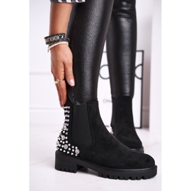 Ideal Damen Jodhpur-Stiefel mit Jets Black Lady In Black schwarz 2