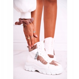 Marquiiz Damen-Sport-Schneestiefel mit Fell Weiß Euphoria 1