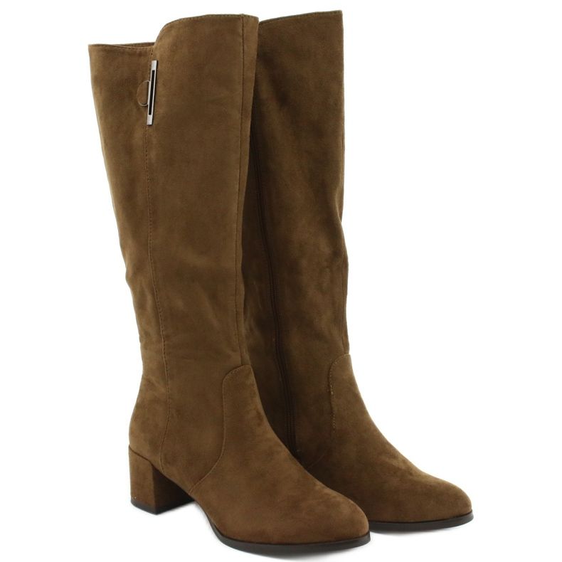 Wildlederstiefel Oliv Sergio Leone KZ277 braun 2