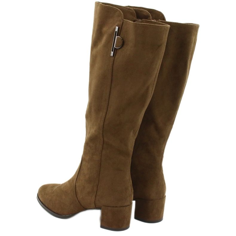 Wildlederstiefel Oliv Sergio Leone KZ277 braun 3