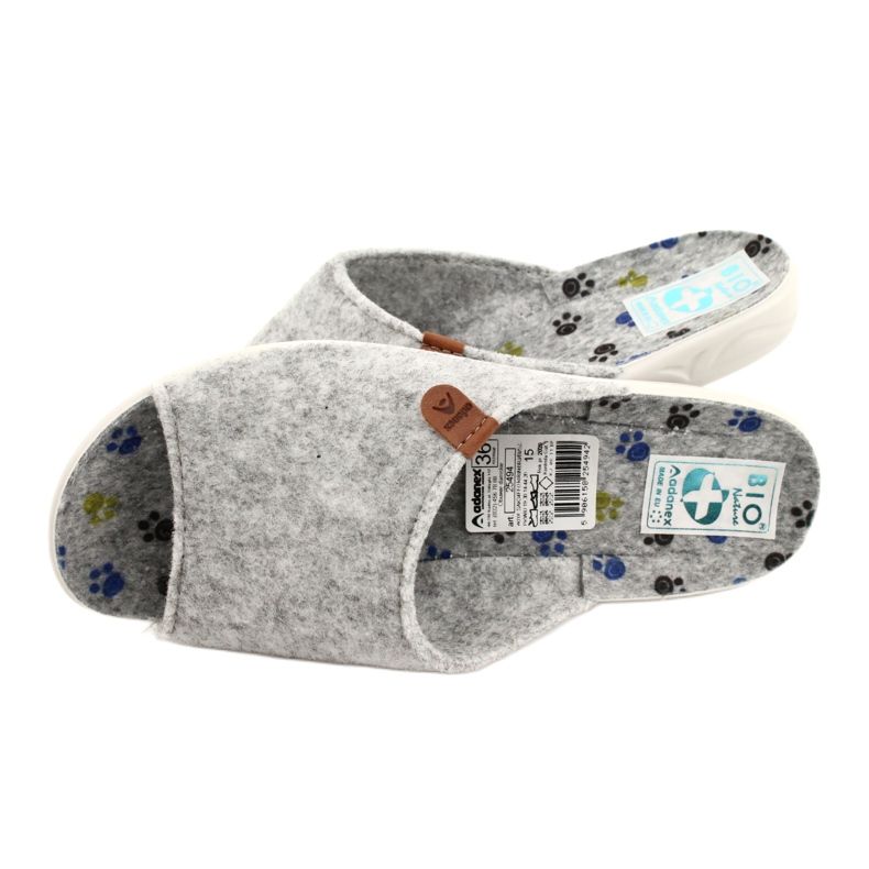 Filzpantoffeln Adanex 25494 grau 4