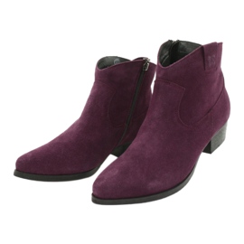 Damen Wildleder Maciejka Violet Stiefel 04289-05 lila 1