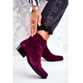 Damen Wildleder Maciejka Violet Stiefel 04289-05 lila 1