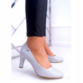 Damen Pumps Sergio Leone Grau Matt Orsola 1