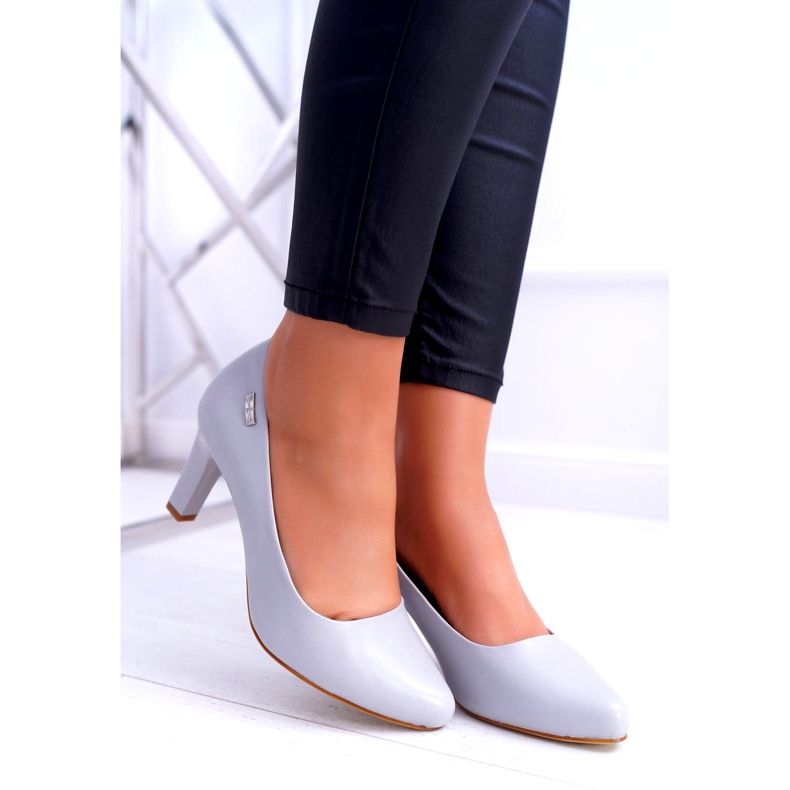 Damen Pumps Sergio Leone Grau Matt Orsola 3